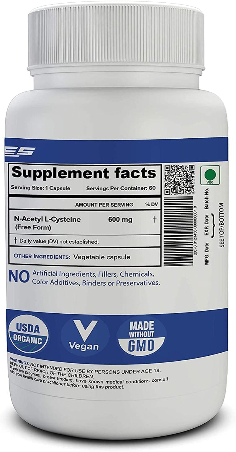 Verem N-Acetyl CYSTEINE (NAC) 600 MG - 60 Capsules