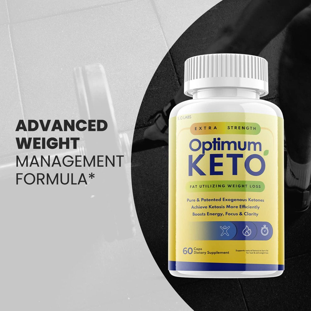 (2 Pack) Optimum Keto - Supplement for Weight Loss - Energy & Focus Boosting Dietary Supplements for Weight Management & Metabolism - Advanced Fat Burn Raspberry Ketones Pills - 120 Capsules