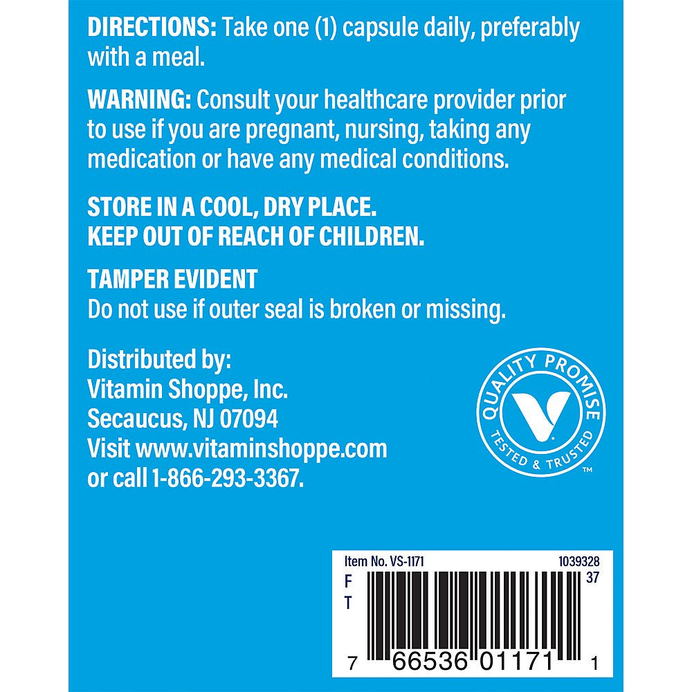 Vitamin B12 500Mcg - Supports Energy Production, Once Daily Dietary Supplement - Vitamin B-12 (As Cyanocobalamin), Gluten & Dairy Free (300 Capsules) by the Vitamin Shoppe