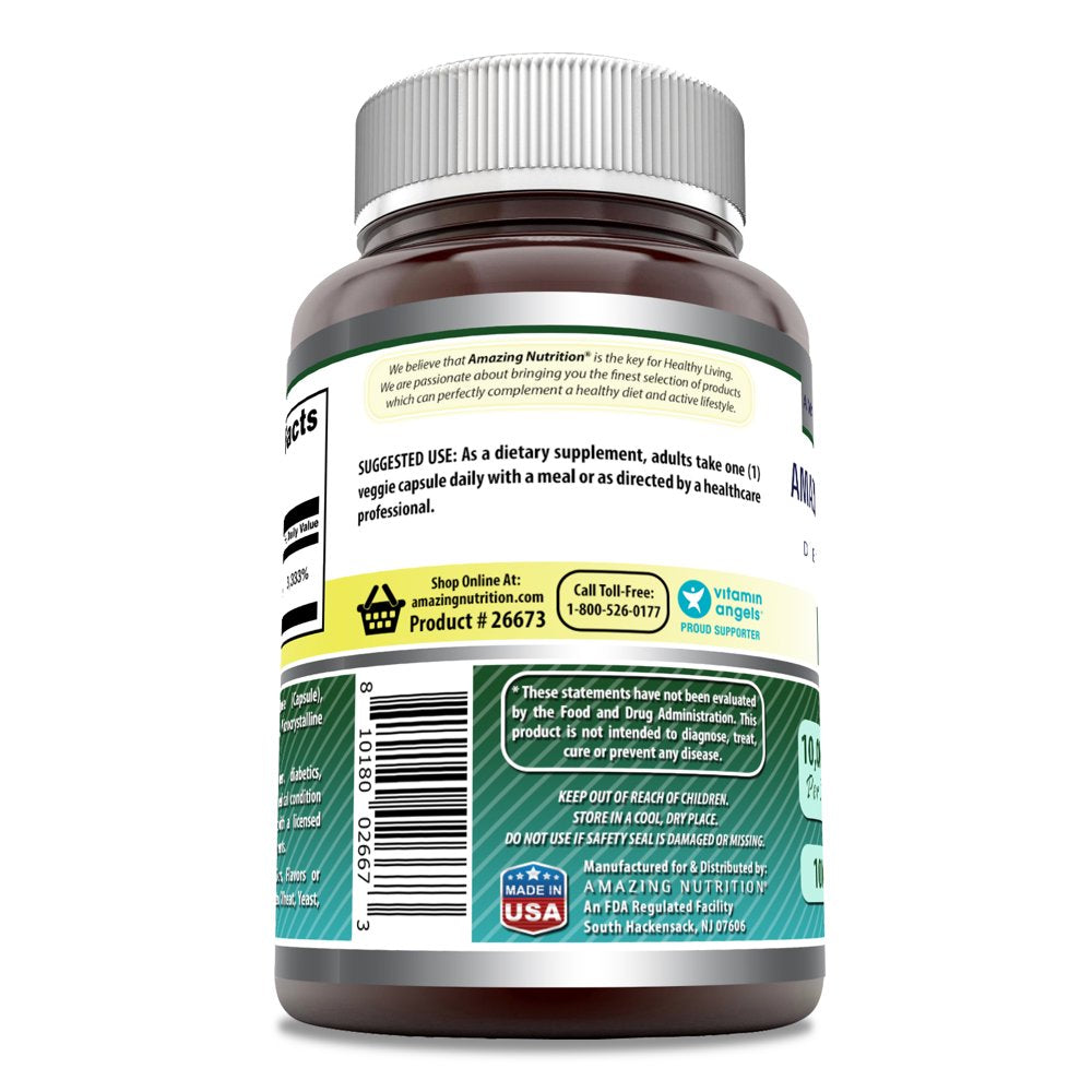 Amazing Formulas Biotin 10000Mcg 100 Veggie Capsules Supplement | Non-Gmo | Gluten Free | Made in USA