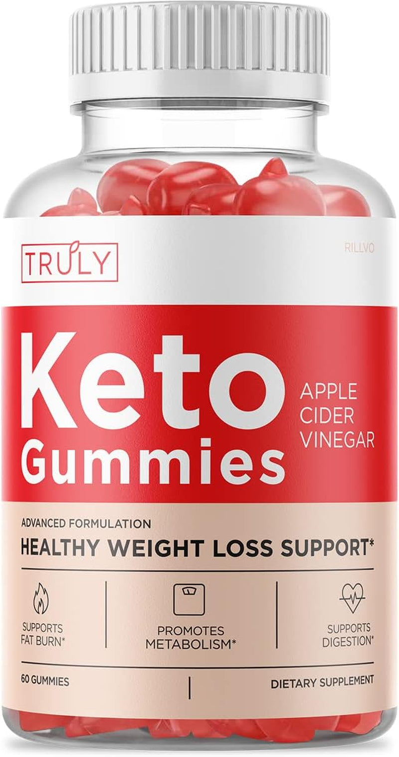 Truly Keto ACV Gummies, Apple Cider Vinegar Capsules Advanced Formula (60 Gummies)