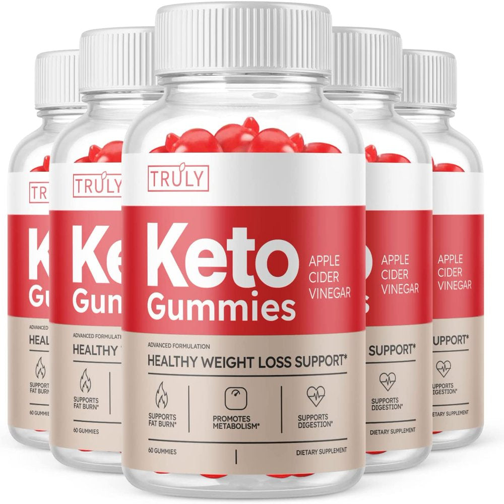 (5 Pack) Truly Keto ACV Gummies - Supplement for Weight Loss - Energy & Focus Boosting Dietary Supplements for Weight Management & Metabolism - Fat Burn - 300 Gummies