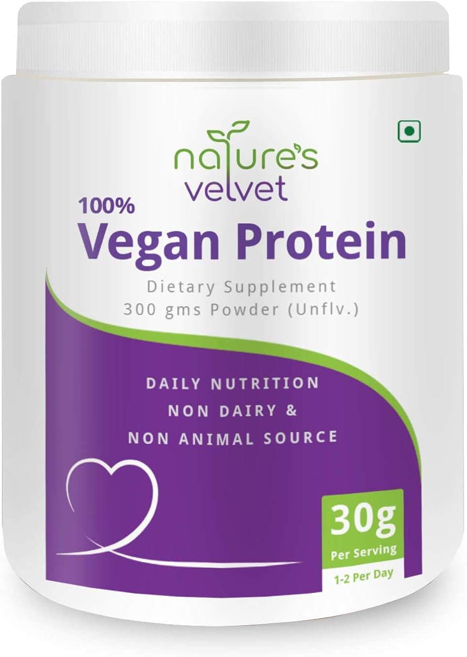 PUB Nature'S Velvet Vegan Protein,100% Vegan & Plant Based Protein, Rich in Bcaas, 300Gms - Pack of 1