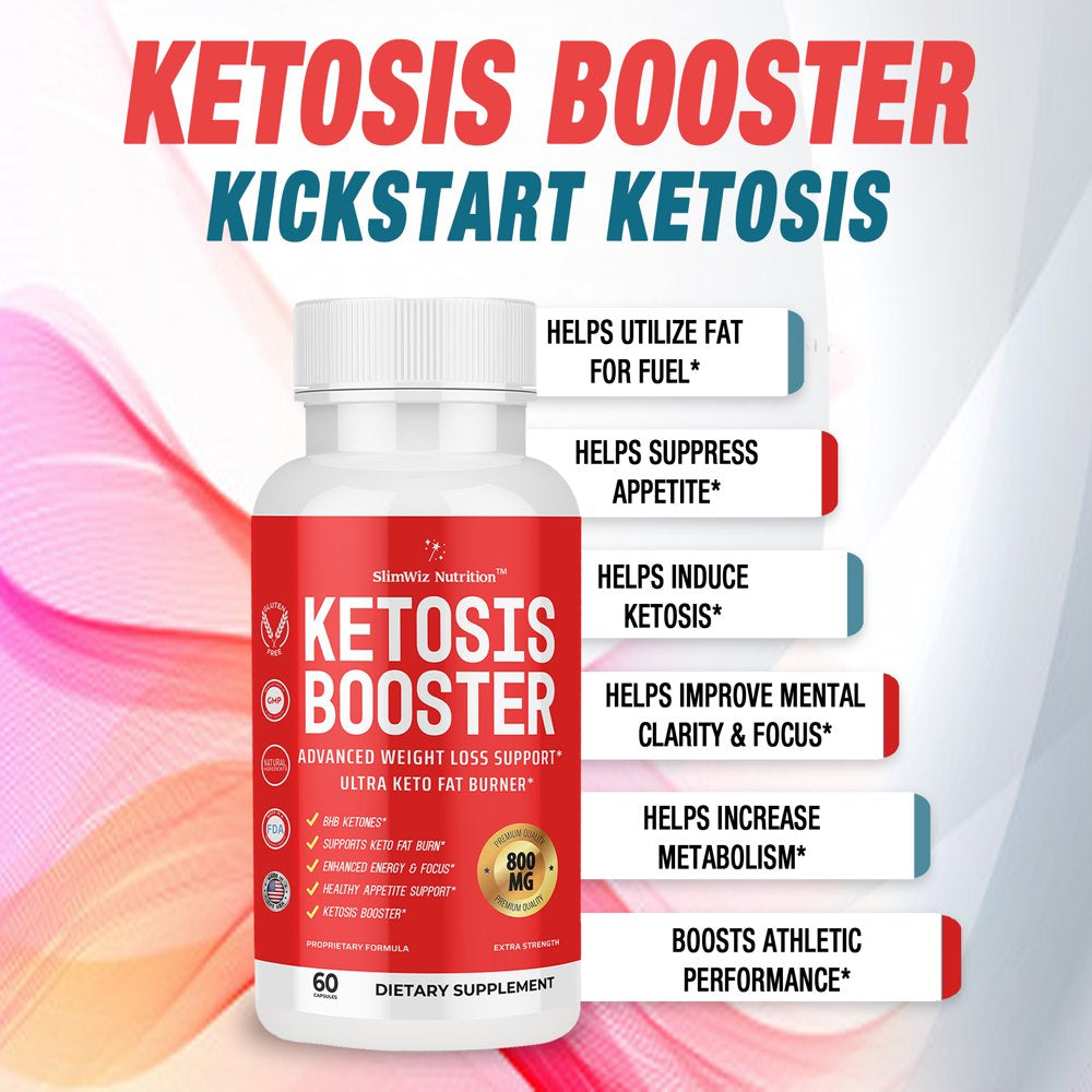 Ketosis Booster Keto Pills - Get into Ketosis Fast for Optimal Fat Burning & Weight Loss, Quick Results - 1 Bottle