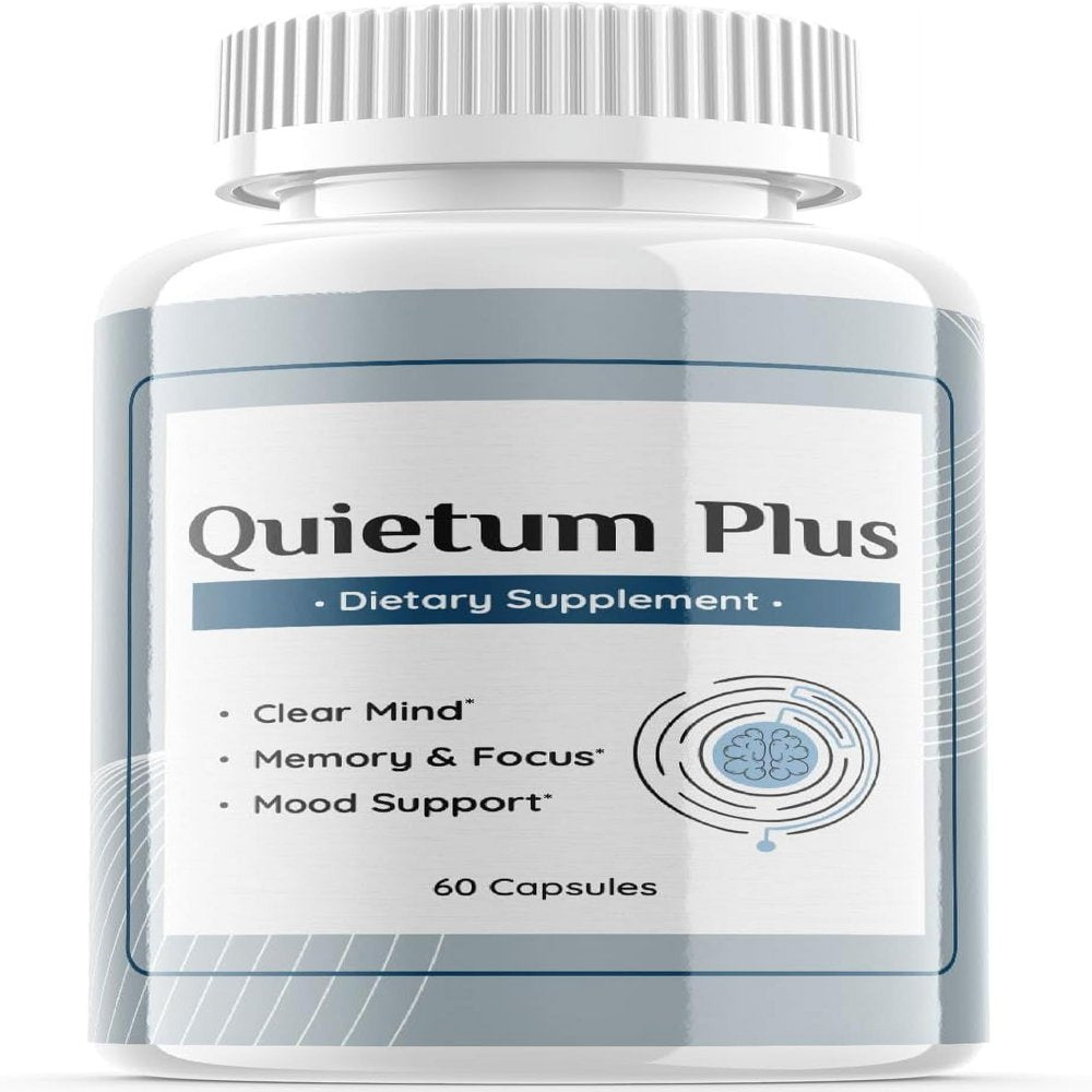 (1 Pack) Quietum plus - Dietary Supplement for Hearing - Tinnitus Support for Healthy Middle and Inner Ear Structures, Cognitive and Nootropic Support, Nerves and Blood Supply - 60 Capsules