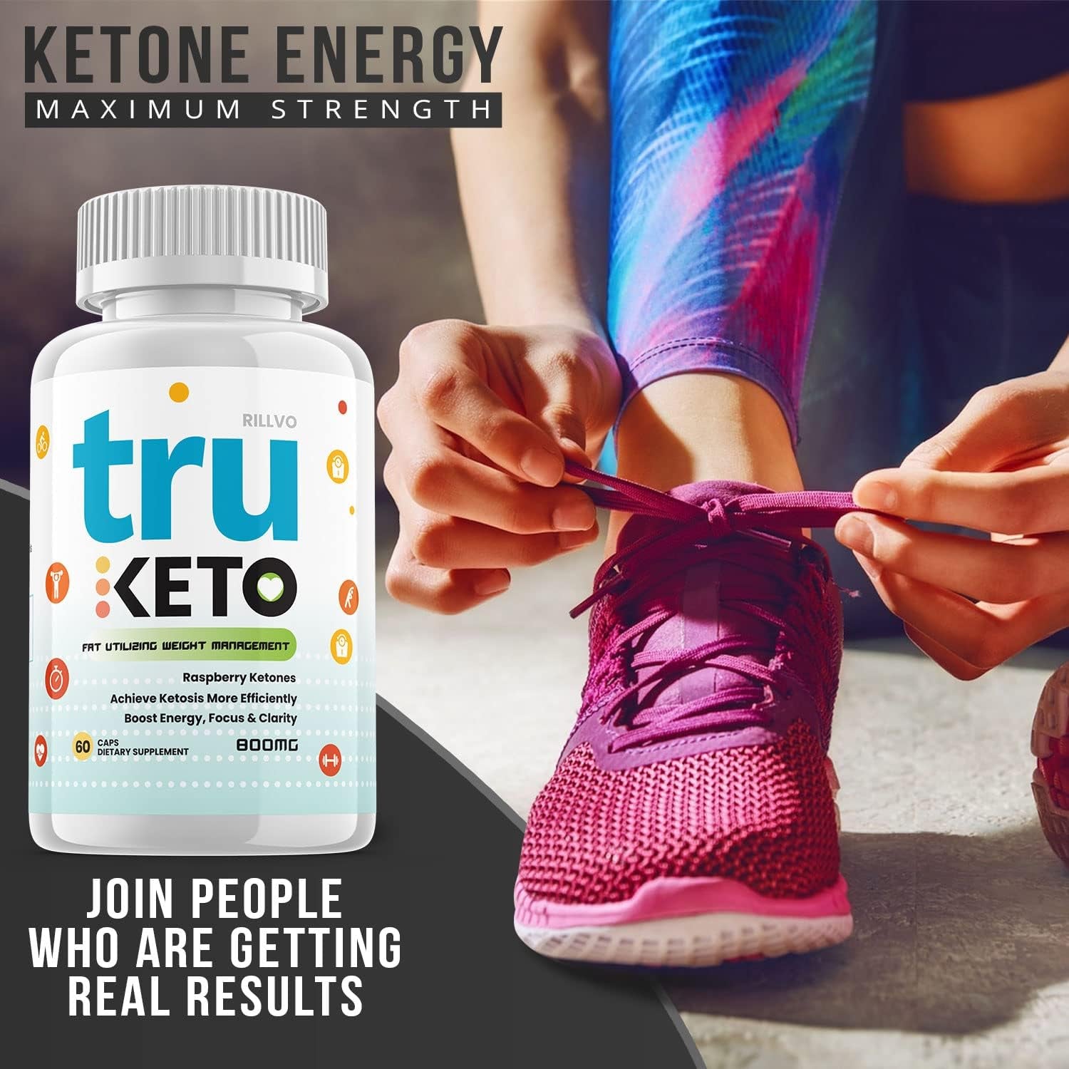 (3 Pack) Tru Keto Pills, Advanced Ketogenic Formula (180 Capsules)