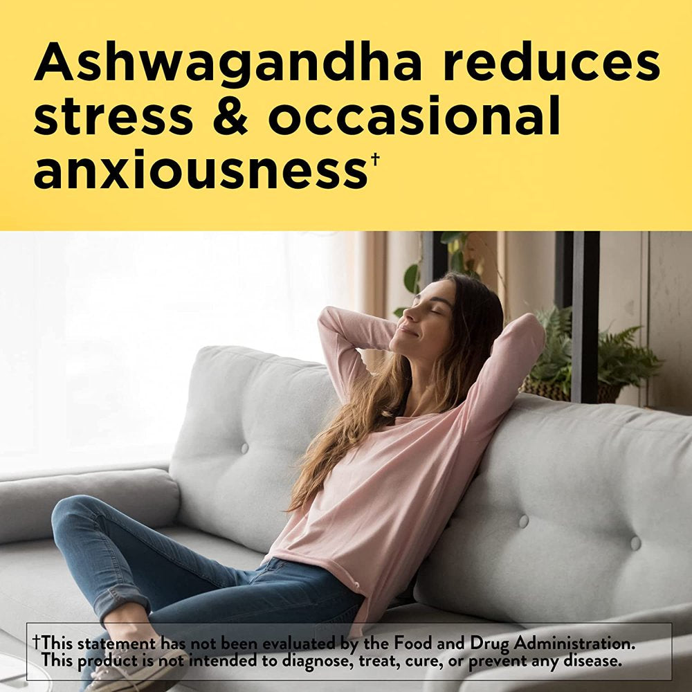 Nature Made Ashwagandha 125Mg, Dietary Supplement for Stress Support, 60 Capsules, 60 Day Supply