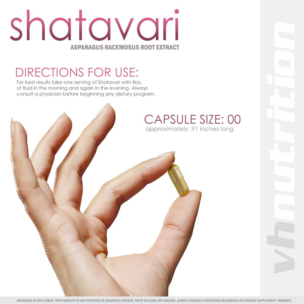 VH Nutrition Shatavari 700Mg - Promotes Hormone Balance, Natural Estrogen, Reproductive Health & Breastfeeding Pills for Women - 60 Capsules