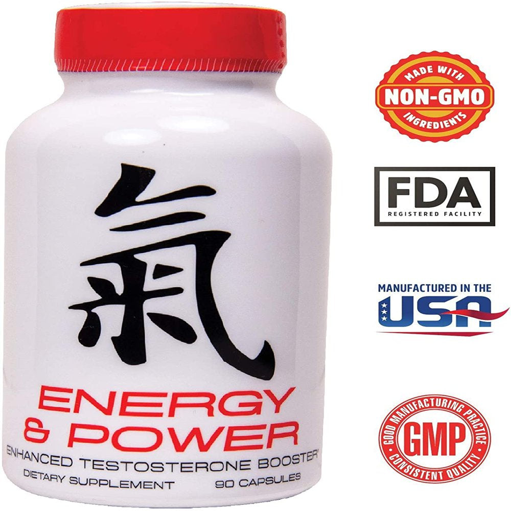 Energy and Power Booster for Men - Increase Size, Strength, Stamina - All Natural Once Daily Supplement for Men - Made in USA