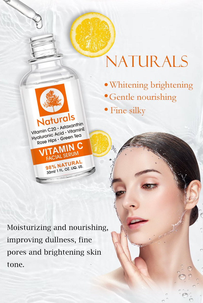 Vitamin C Serum - Certified Organic Ingredients + 11% Hyaluronic Acid + Vitamin E Moisturizer + Anti-Aging Formulation