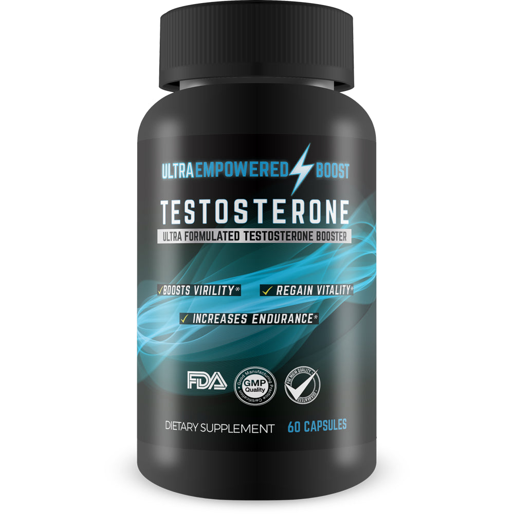 Ultra Empowered Boost - Testosterone Booster for Men - Powerful Fast Acting & Natural Formula - Support Improved Muscle Growth, Energy, Vigor, and Stamina - 30 Servings