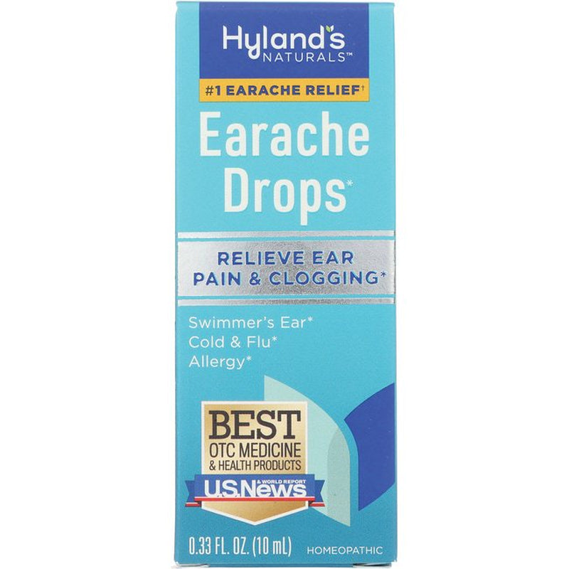 Hyland'S Earache Drops, Natural Relief of Earaches, Swimmers Ear and Allergies, 0.33 Oz