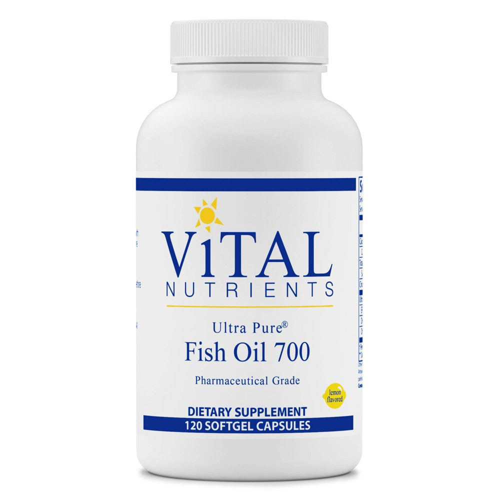 Vital Nutrients - Ultra Pure Fish Oil 700 (Pharmaceutical Grade) - Hi-Potency Wild Caught Deep Sea Fish Oil, Cardiovascular Support with EPA and DHA - 120 Softgels