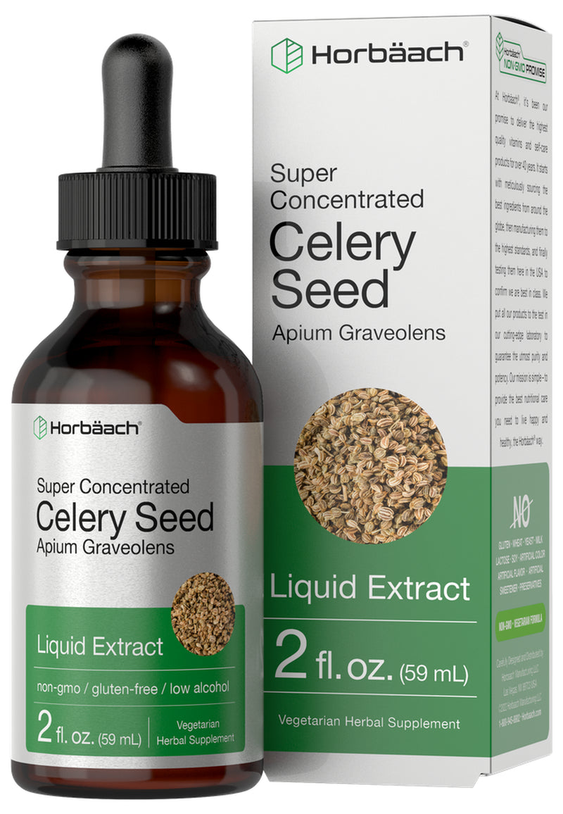 Celery Seed Liquid Extract | 2 Oz | Vegetarian Tincture | by Horbaach
