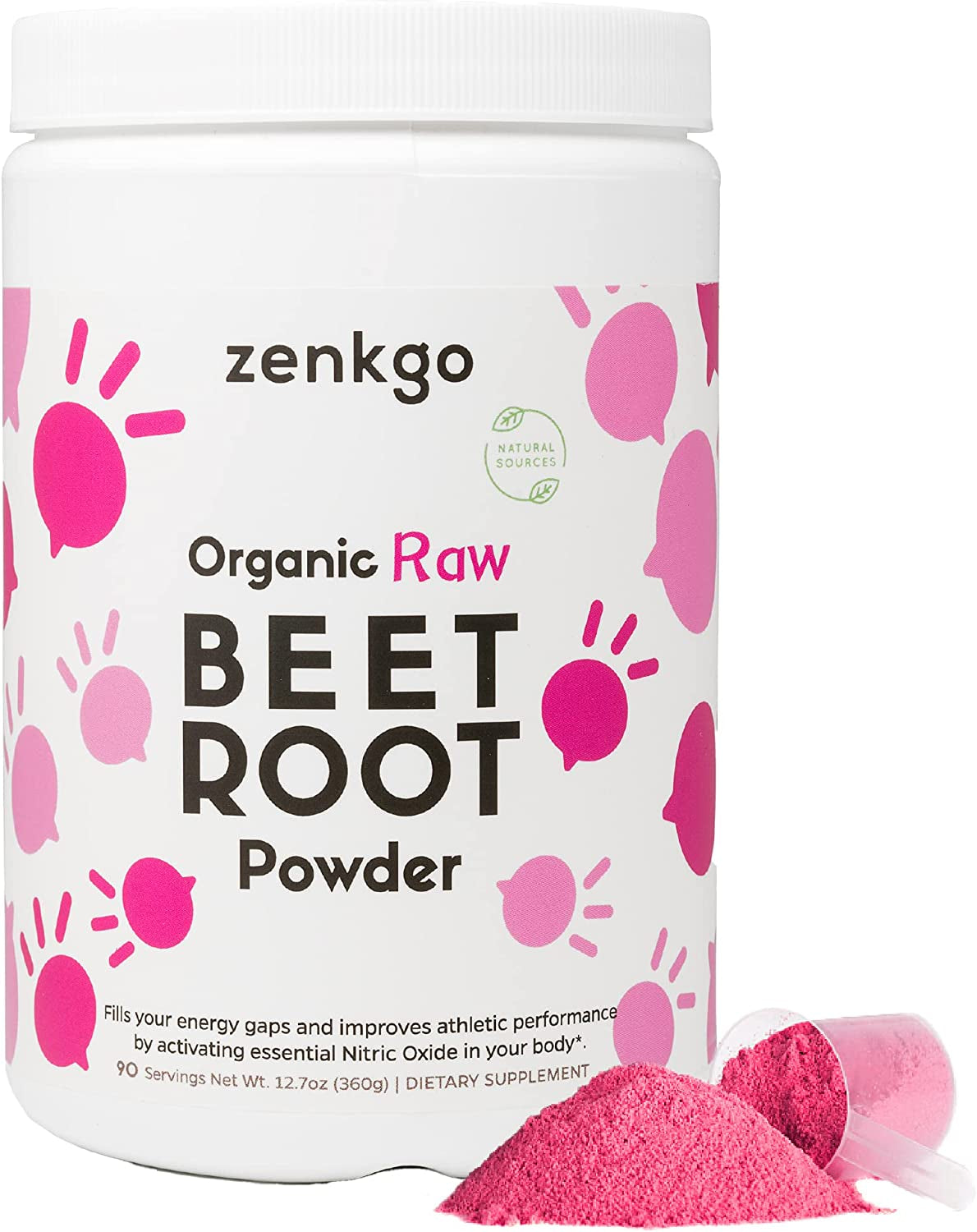 Organic Beet Root Juice Powder, from Raw Beet Extract, Highly Concentrated & Higher Potency, Natural Nitrites & Antioxidants for Detox, Energy, Circulation, Workout Recovery, Daily Superfoods(12.7 Oz)