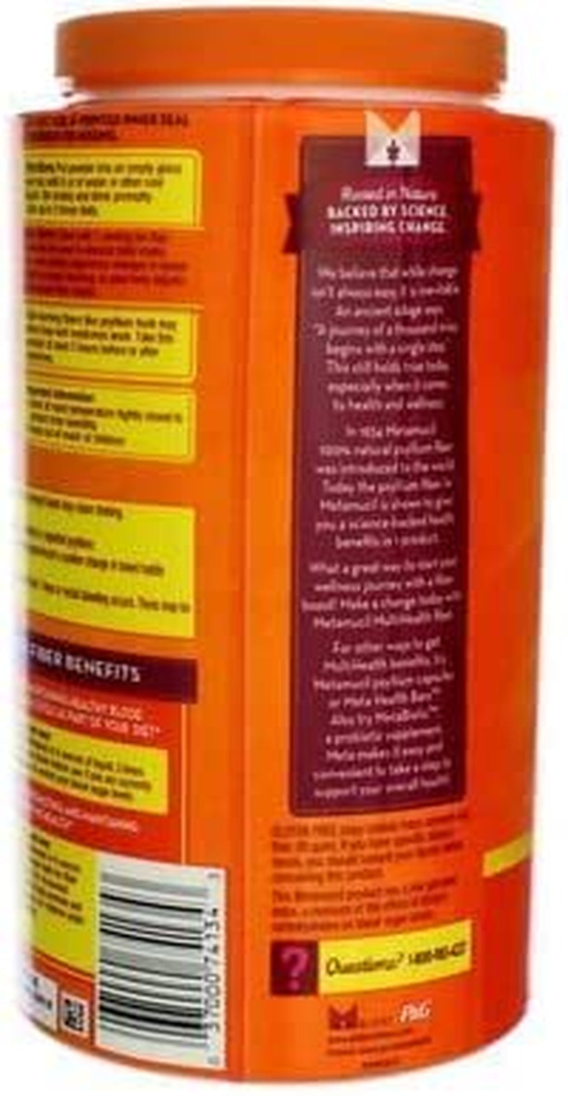 With 100% Natural Psylluim Fiber, Orange, 48.2-Ounce Bottle (Pack of 2)