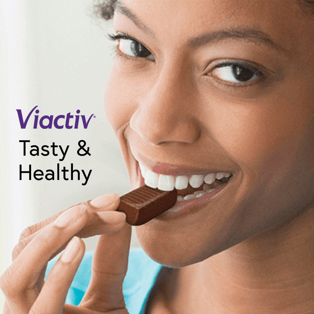 Viactiv Calcium + Vitamin D Supplement Soft Chews, Milk Chocolate, 100 Ct