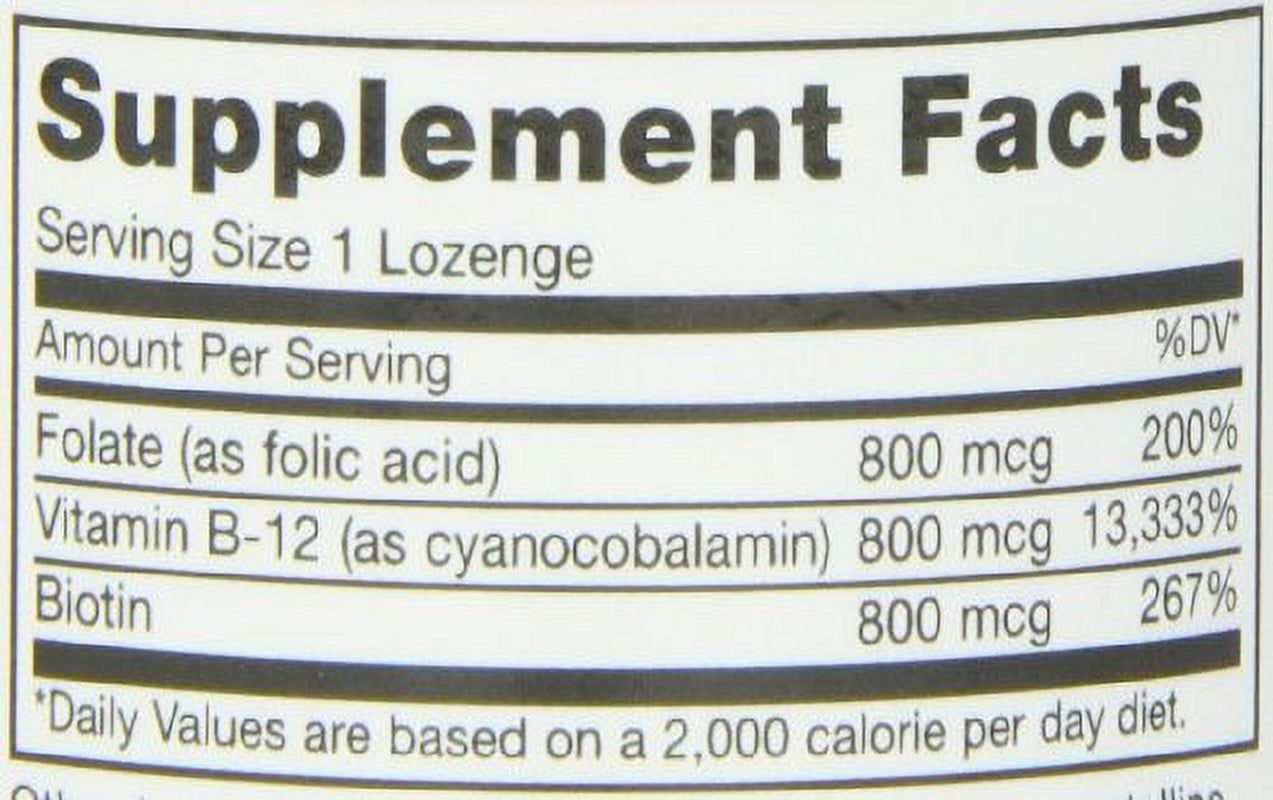 Maxi Health Kosher B12 Lozenges with Folic Acid and Biotin - 90 Chewables