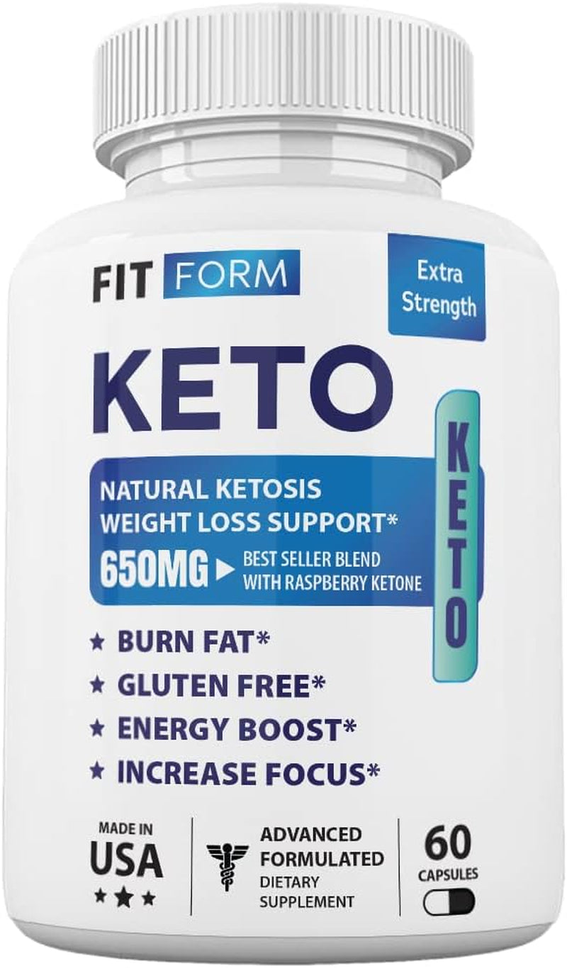 Zonata Fit Form Keto Bottle, 60 Count, 1 Month Supply