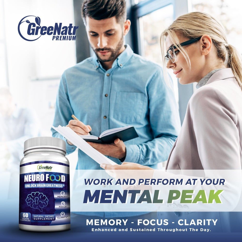 Greenatr Neuro Food | Brain Supplement to Enhance Memory, Energy, Focus and Clarity