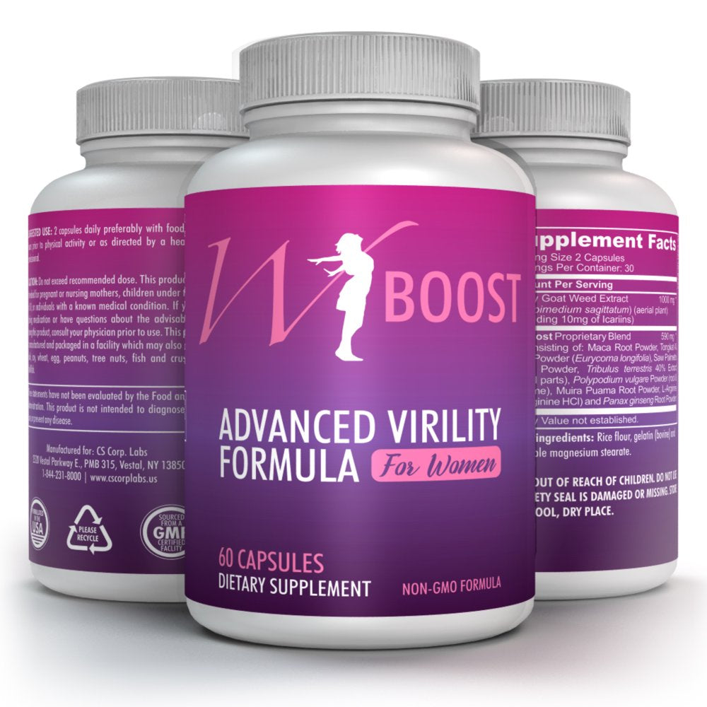 W-Boost Libido for Women, 180 Caps (3 Bottles)