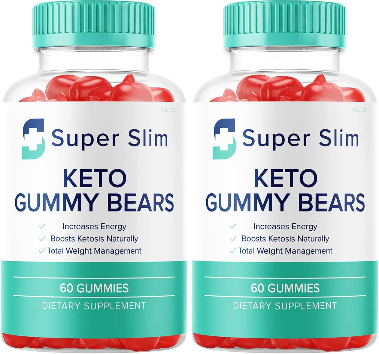 (2 Pack) Super Slim Keto ACV Gummy Bears Super Slim Keto Advanced Formula Gummies ACV Bears Formula (120 Gummies)