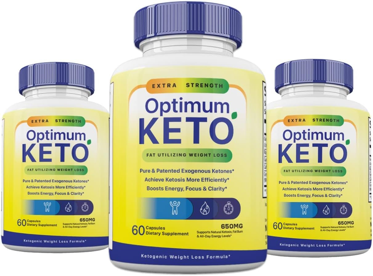 (3 Pack) Optimum Ketosis Supplement, Optimum Max Keto, 180 Count, 3 Months Supply