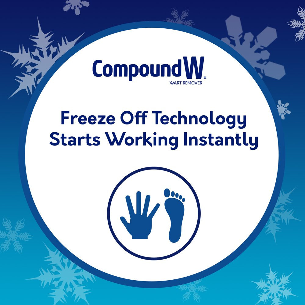 Compound W Freeze off Wart Remover, Common and Plantar Warts Removal, 8 Applications