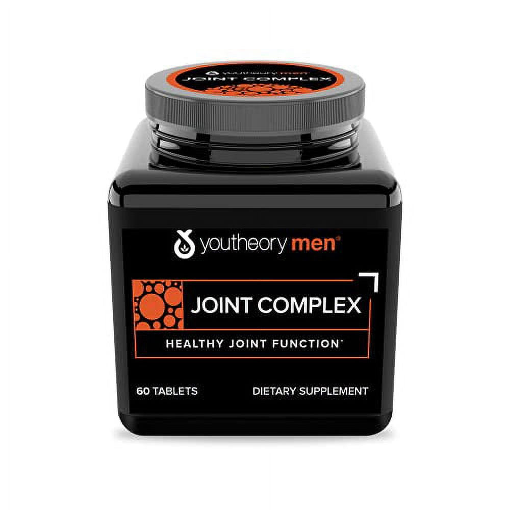 Youtheory Joint Complex for Men - with Boswellia, Ginger, Turmeric, & UC-II Collagen, 60 Tablets