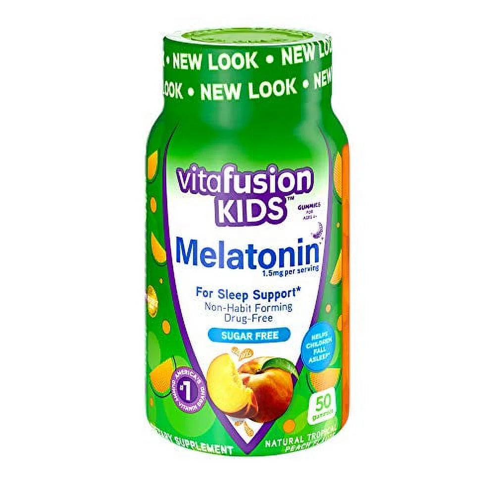 Vitafusion Kids Melatonin Gummy Vitamins, 50 Count, 2 Pack