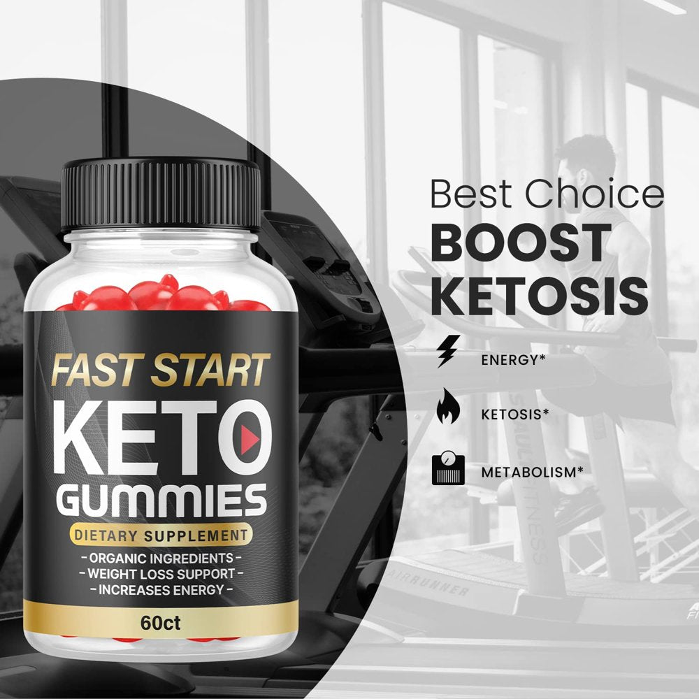 (3 Pack) Fast Start Keto ACV Gummies - Supplement for Weight Loss - Energy & Focus Boosting Dietary Supplements for Weight Management & Metabolism - Fat Burn - 180 Gummies