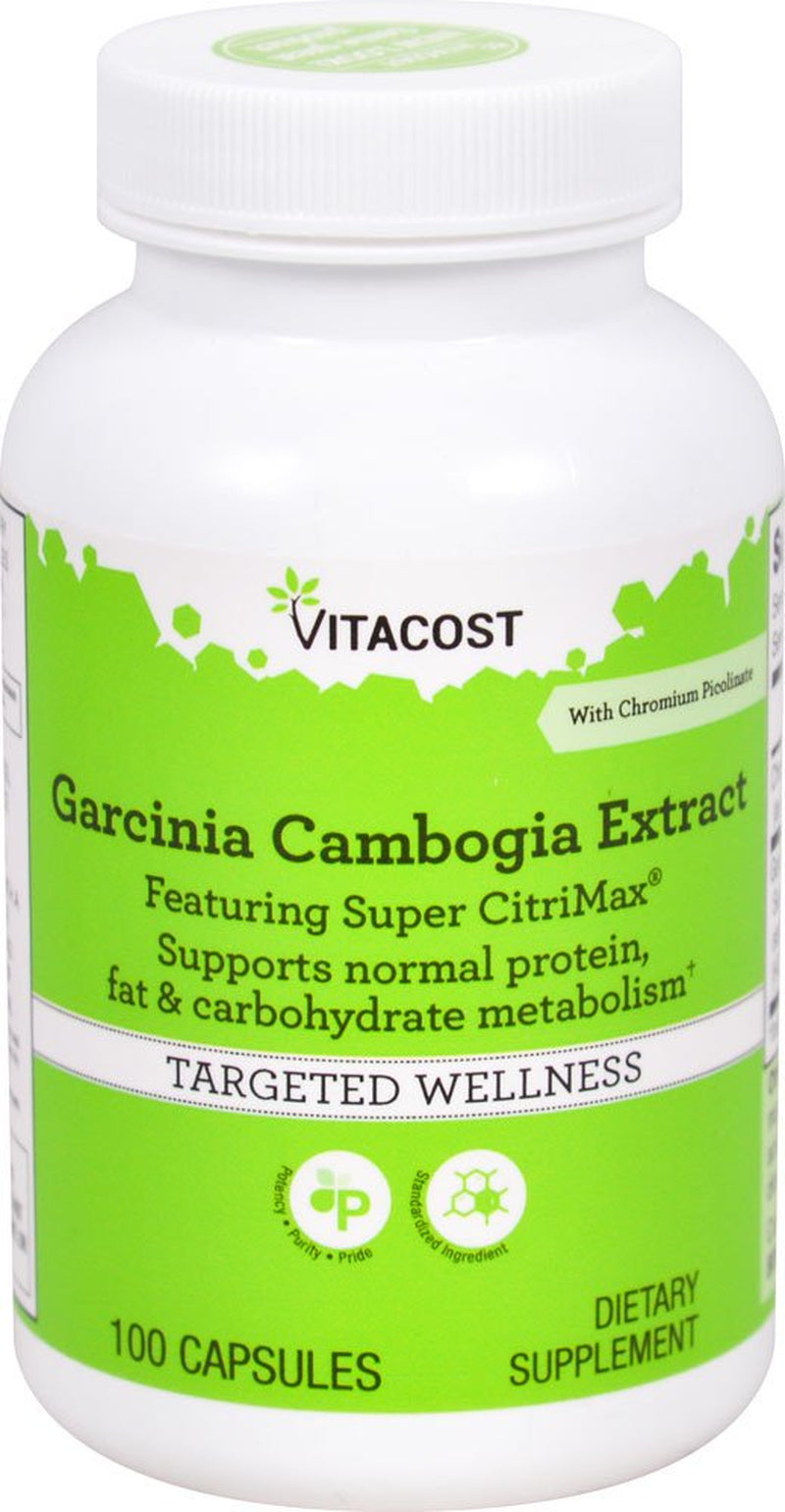 Garcinia Cambogia Extract Including Chromium Picolinate Featuring Super Citrimax -- 100 C