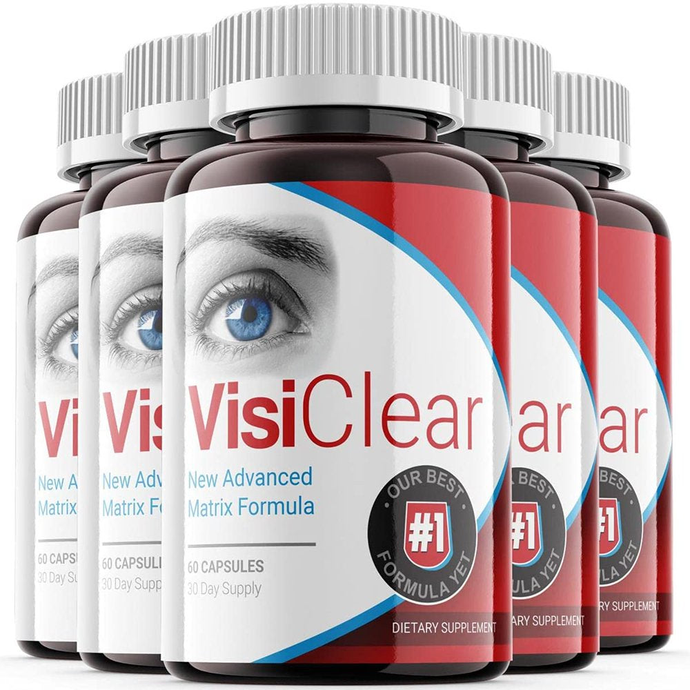 (5 Pack) Visiclear - New Advanced Revolutionary Eye Health Matrix Formula - Supports Healthy Vision - Supplement for Eyes Sight - 300 Capsules