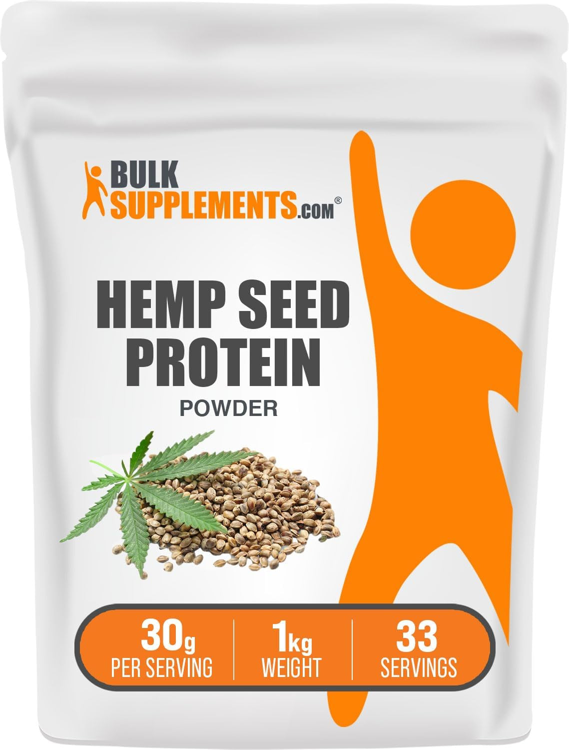 BULKSUPPLEMENTS.COM Hemp Powder - Vegan Protein Powder - Unsweetened Protein Powder - Superfood Protein Powder (1 Kilogram - 2.2 Lbs)