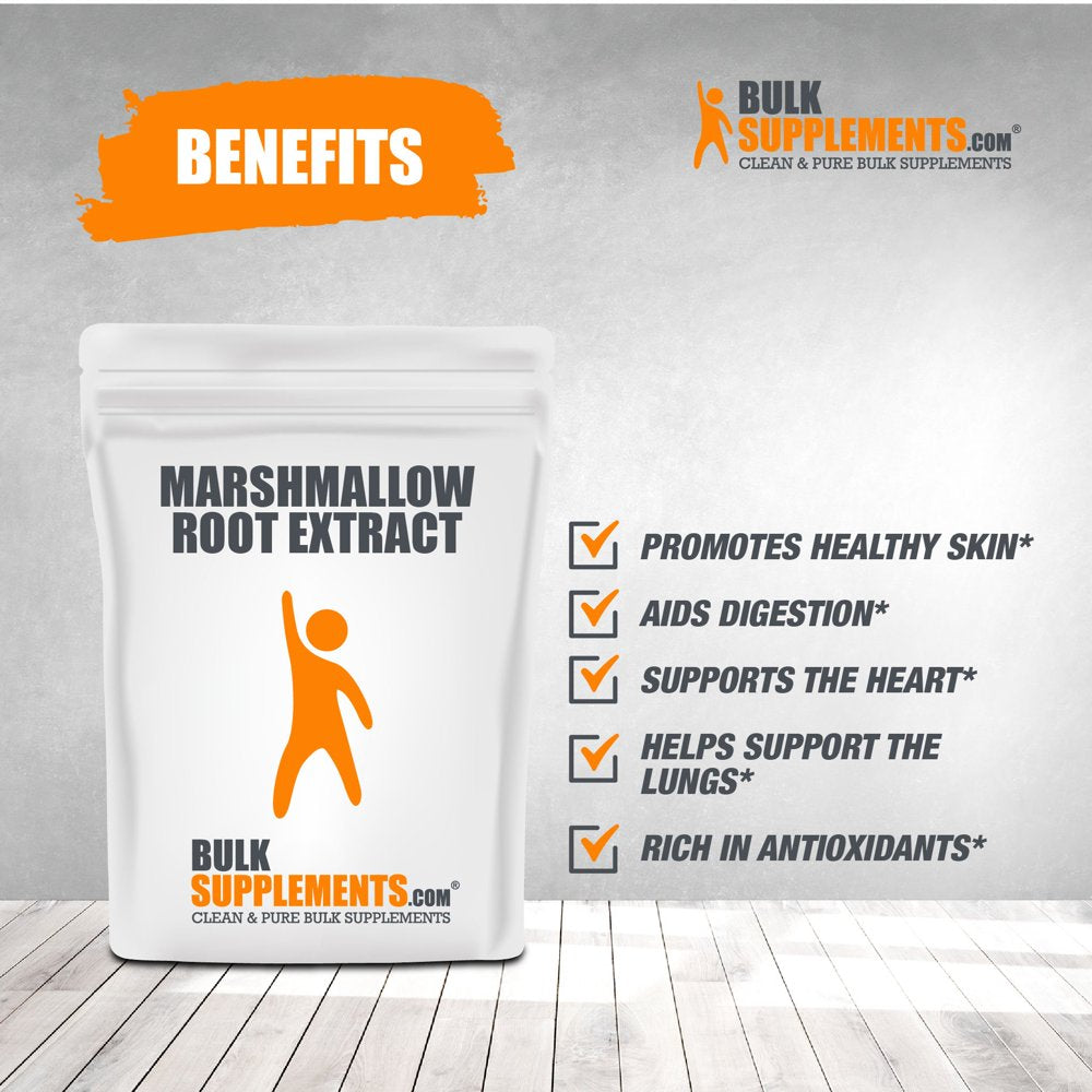 Bulksupplements.Com Marshmallow Root Extract Powder - Lung Support Supplement - Marshmallow Root Powder (1 Kilogram)