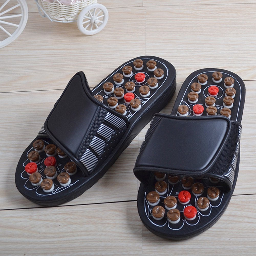 Etereauty Slippers Sandals Acupressure Foot Slipper Neuropathy Arch Sandal Relief Fasciitis Plantar Non Shower Massager