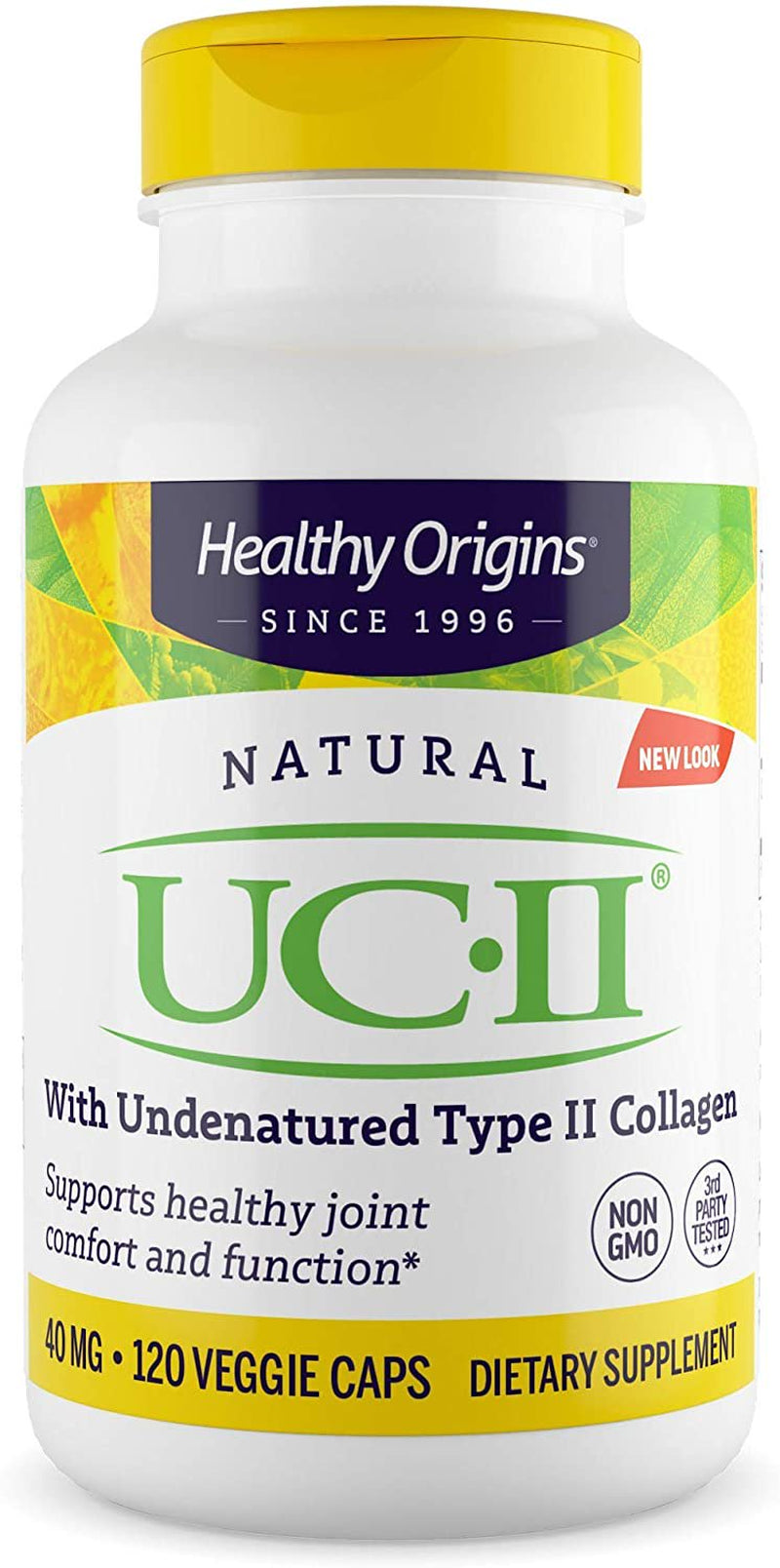 Healthy Origins UC-II 40 Mg (Undenatured Type II Collagen, Non-Gmo, Gluten Free, Joint Support), 120 Veggie Caps