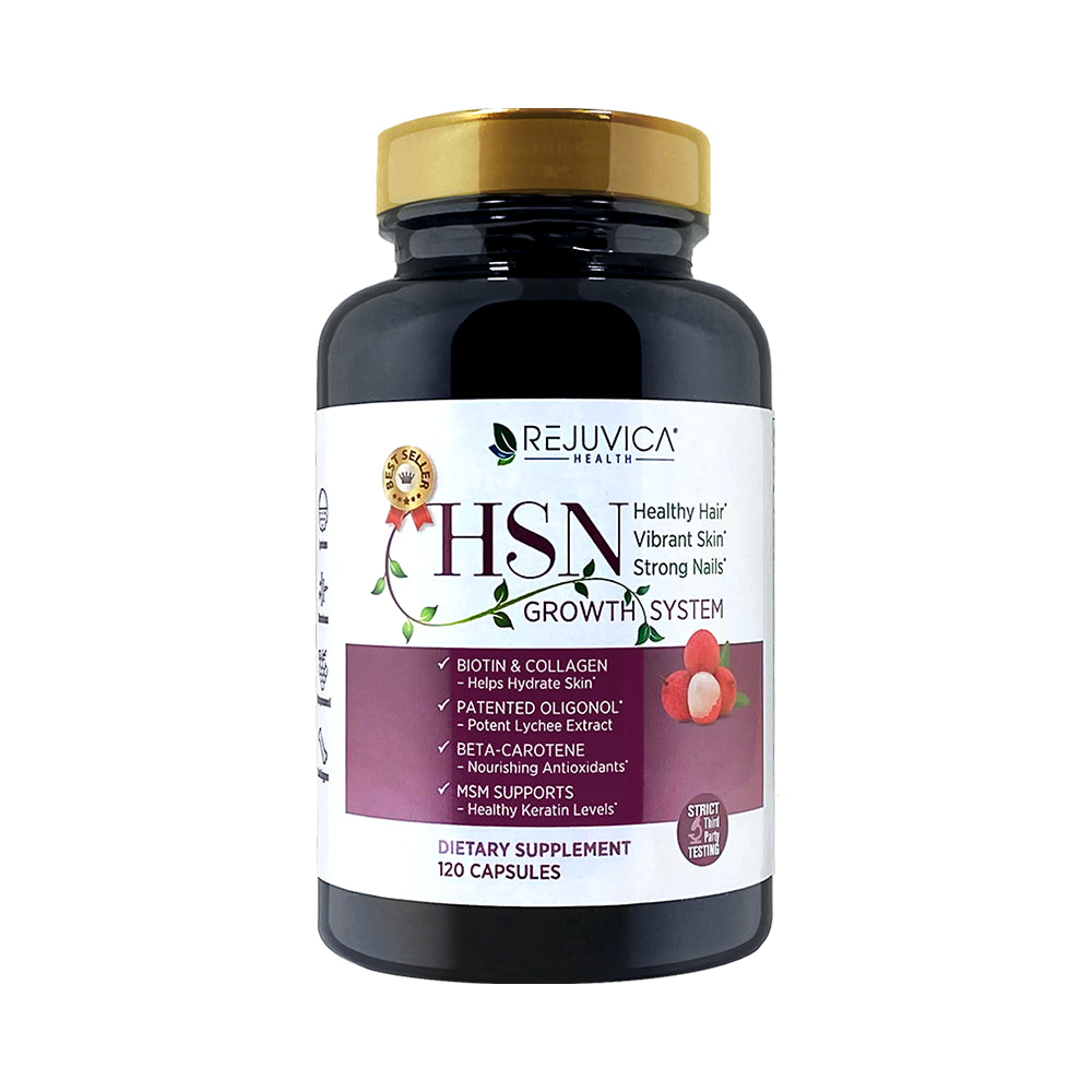 HSN System - Advanced Hair, Skin & Nails Support Supplement - Oligonol, Biotin, Hyaluronic Acid, Collagen, Bamboo Extract & More!
