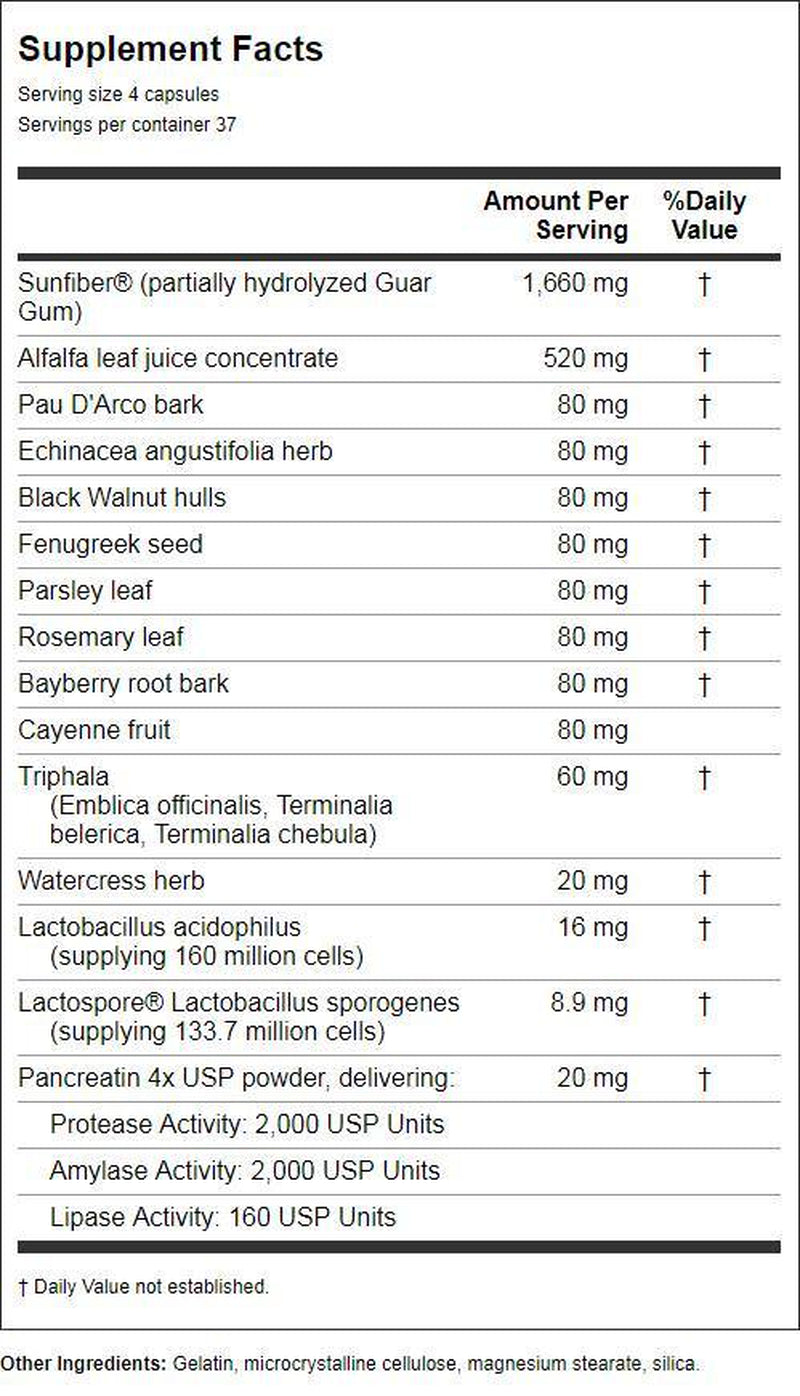 Futurebiotics Colon Green Fiber Supplement, 150 Capsules