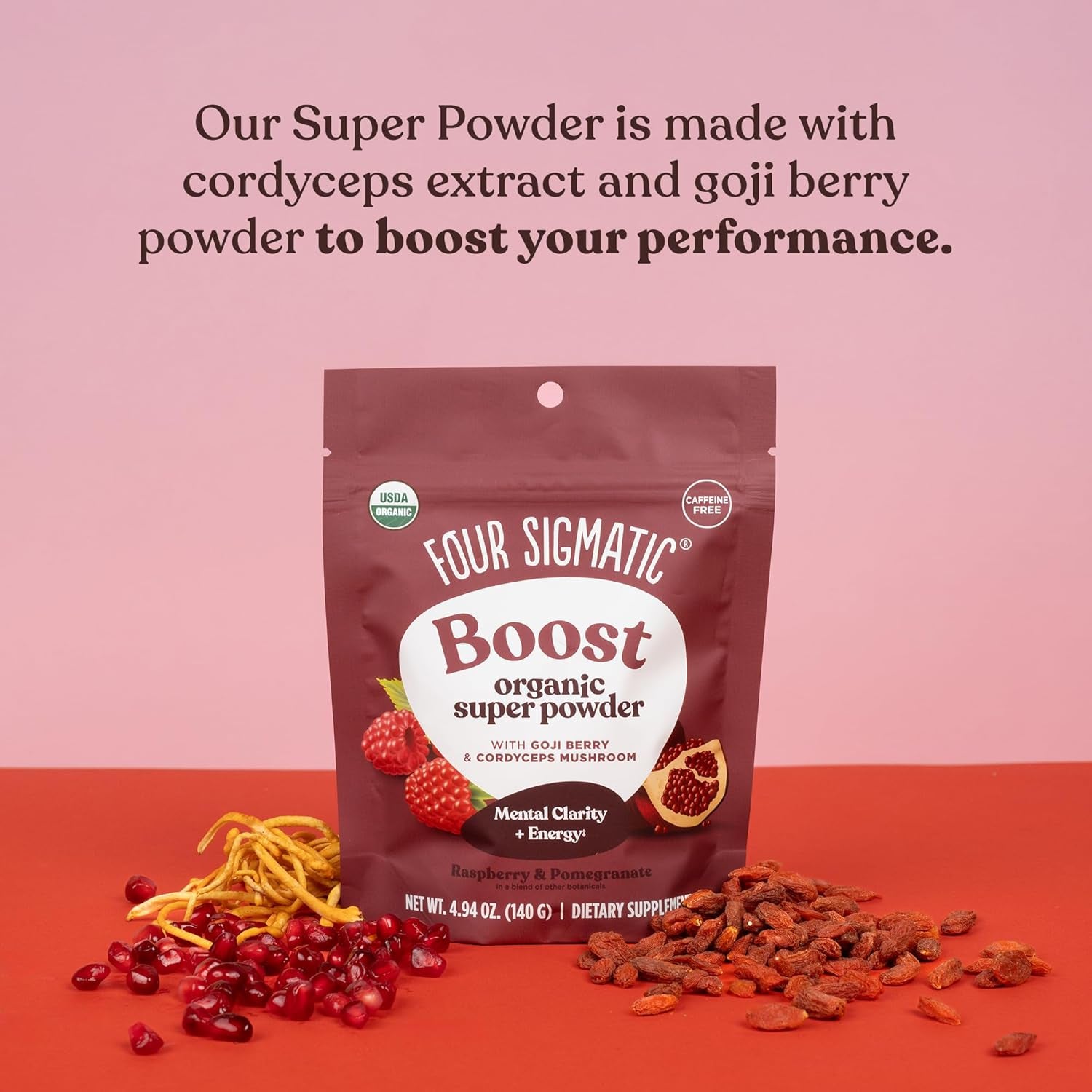 Four Sigmatic Plant Based Vanilla Protein + Perform Super Powder Workout Bundle Clean Vegan Protein for Brain Function and Immune Support | Superfood Powder with Adaptogens & Antioxidants