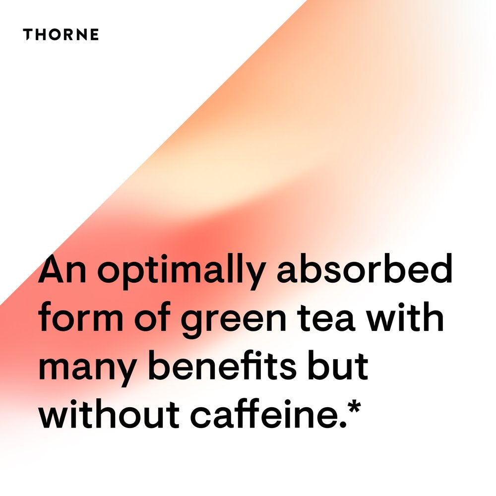 Thorne Green Tea Phytosome, Antioxidant, Liver Protective, and Metabolic Benefits of Green Tea without the Caffeine, 60 Capsules