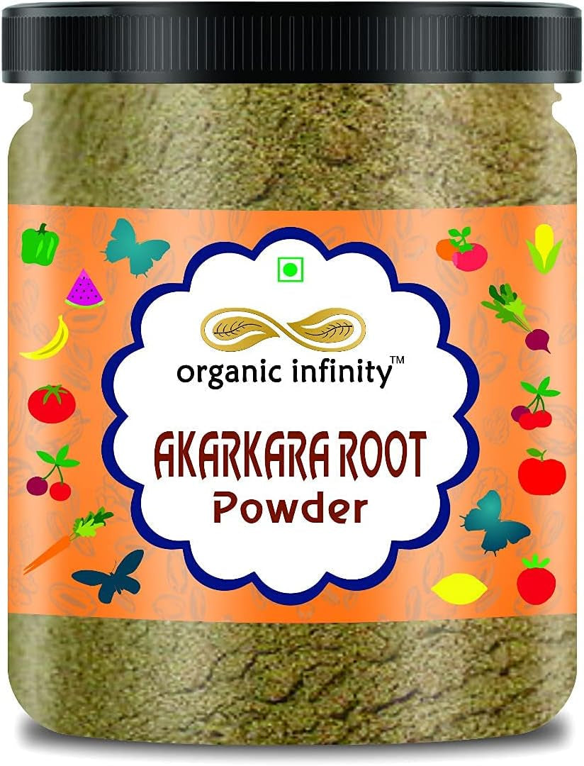 Metrol Akarkara Root Powder | Anacyclus Pyrethrum | Pellitory Root Powder- 200 GM by Organic Infinity