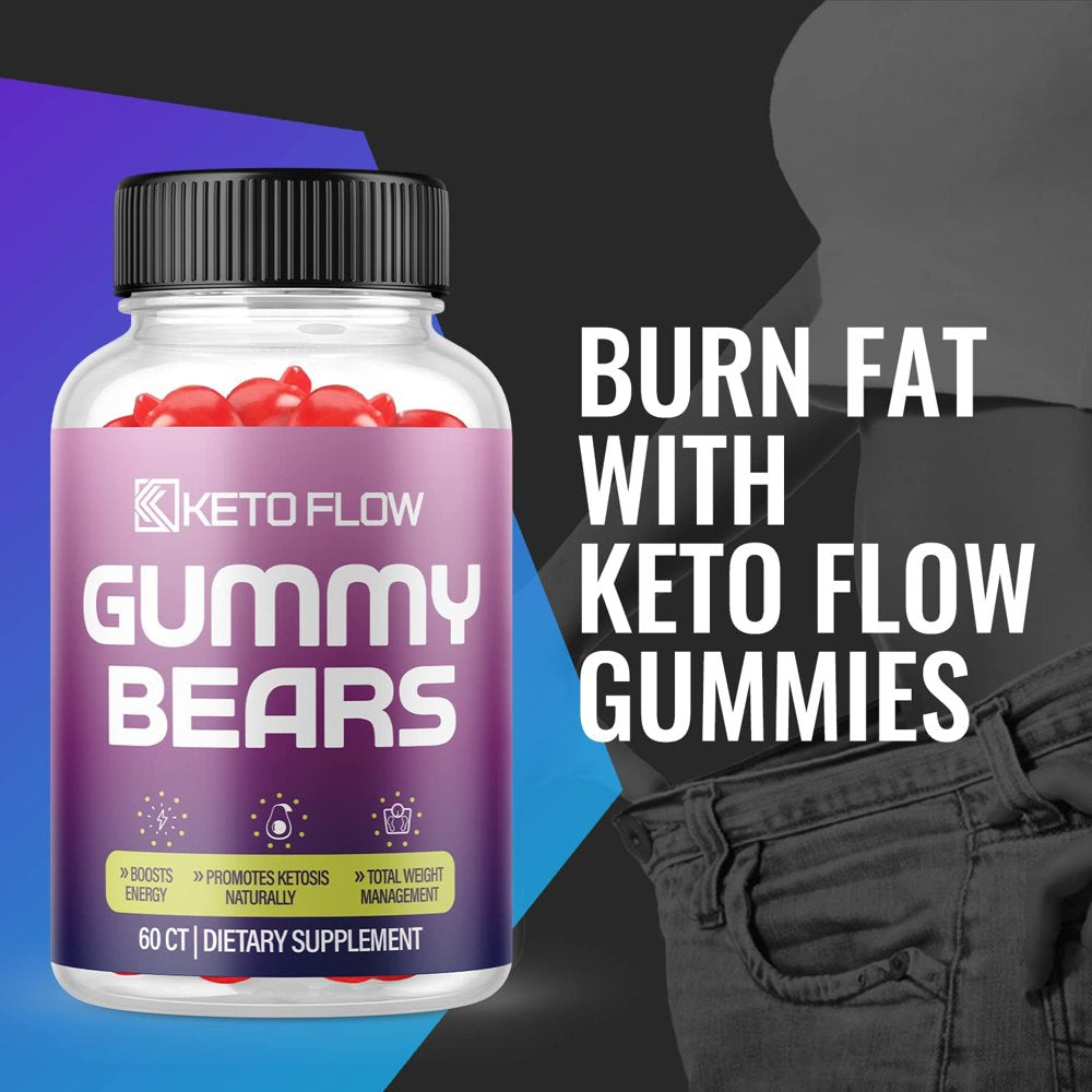 (2 Pack) Keto Flow Gummies - Supplement for Weight Loss - Energy & Focus Boosting Dietary Supplements for Weight Management & Metabolism - Fat Burn - 120 Gummies