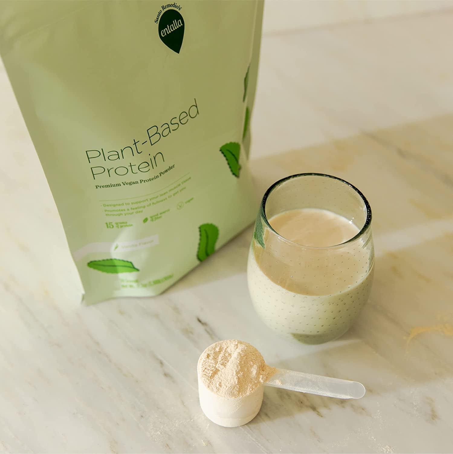 Vanilla Plant-Based Protein, Premium Plant-Based Powder, 15G of Protein per Serving, Supports Lean Muscle, Promotes a Feeling of Fullness, Vegetarian, 30 Servings per Container