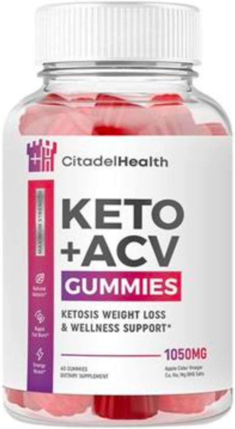 Zonata Citadel Gummies, Citadel Health ACV Gummies, 60 Count (Pack of 1)