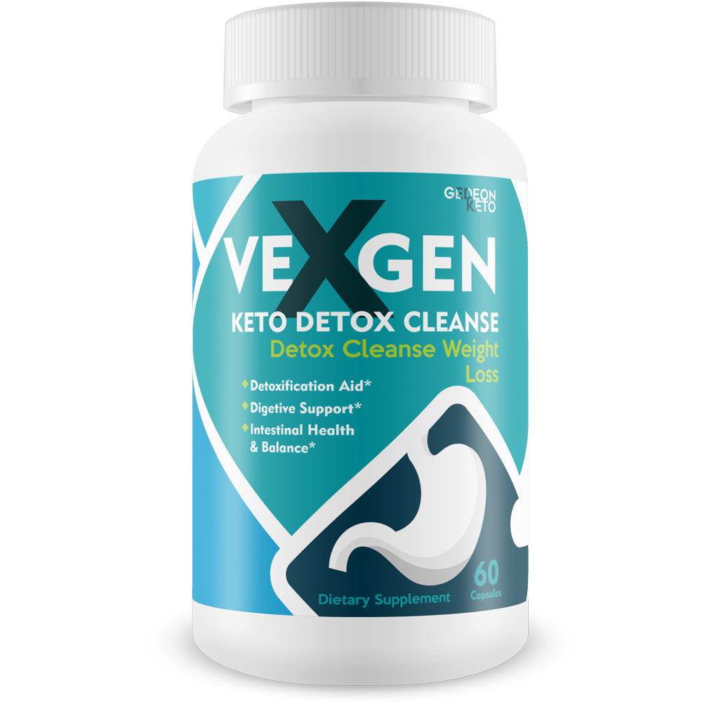 Vexgen Keto Detox Cleanse - Detox Cleanse Weight Loss - Help Shrink Your Gut & Waist - Detoxification Aid - Digestive Support - Intestinal Health & Balance - 30 Servings