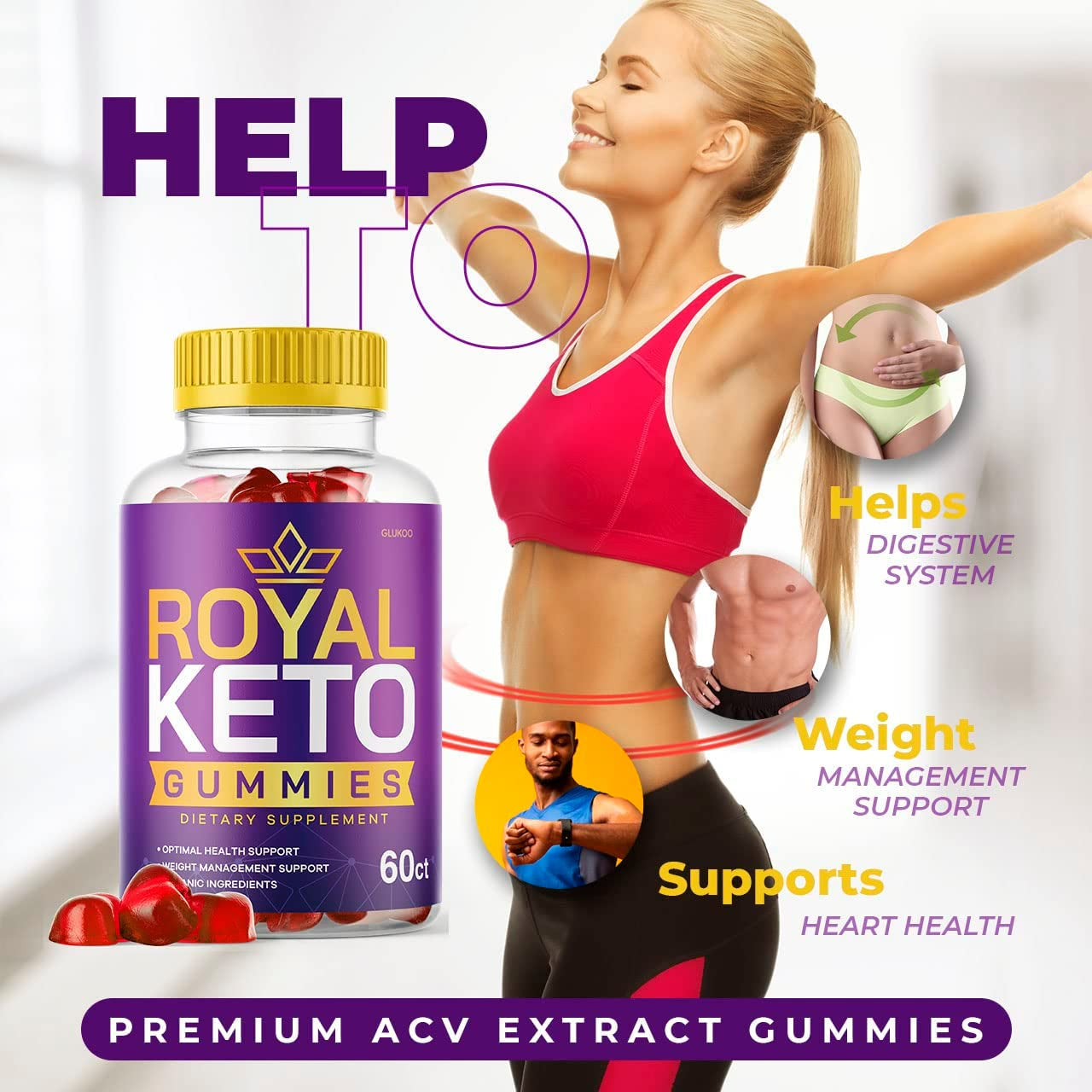 (5 Pack) Royal Keto ACV Gummies - New Advance Formula Royalketo Apple Cider Vinegar Gummys, Advanced Royalgummies Max for Health, Royalgummys, Gummy S For150 Days