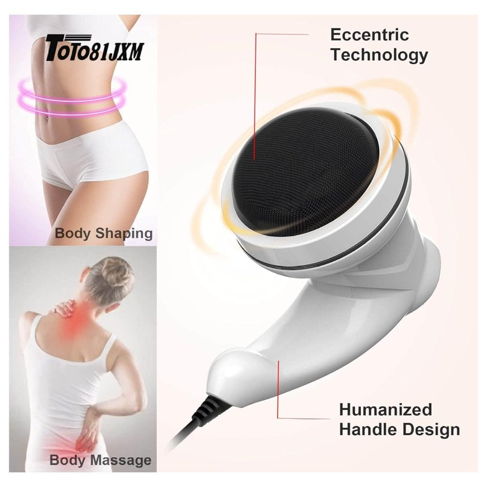 Gnhoch Cellulite Massager,Fat Cellulite Remover Machine for Body Sculpt,Stomach Massager for Belly,Electric Handheld Massager,Massage Abdomen Thighs Butt Back Neck Muscle Lymphatic Para Celulitis