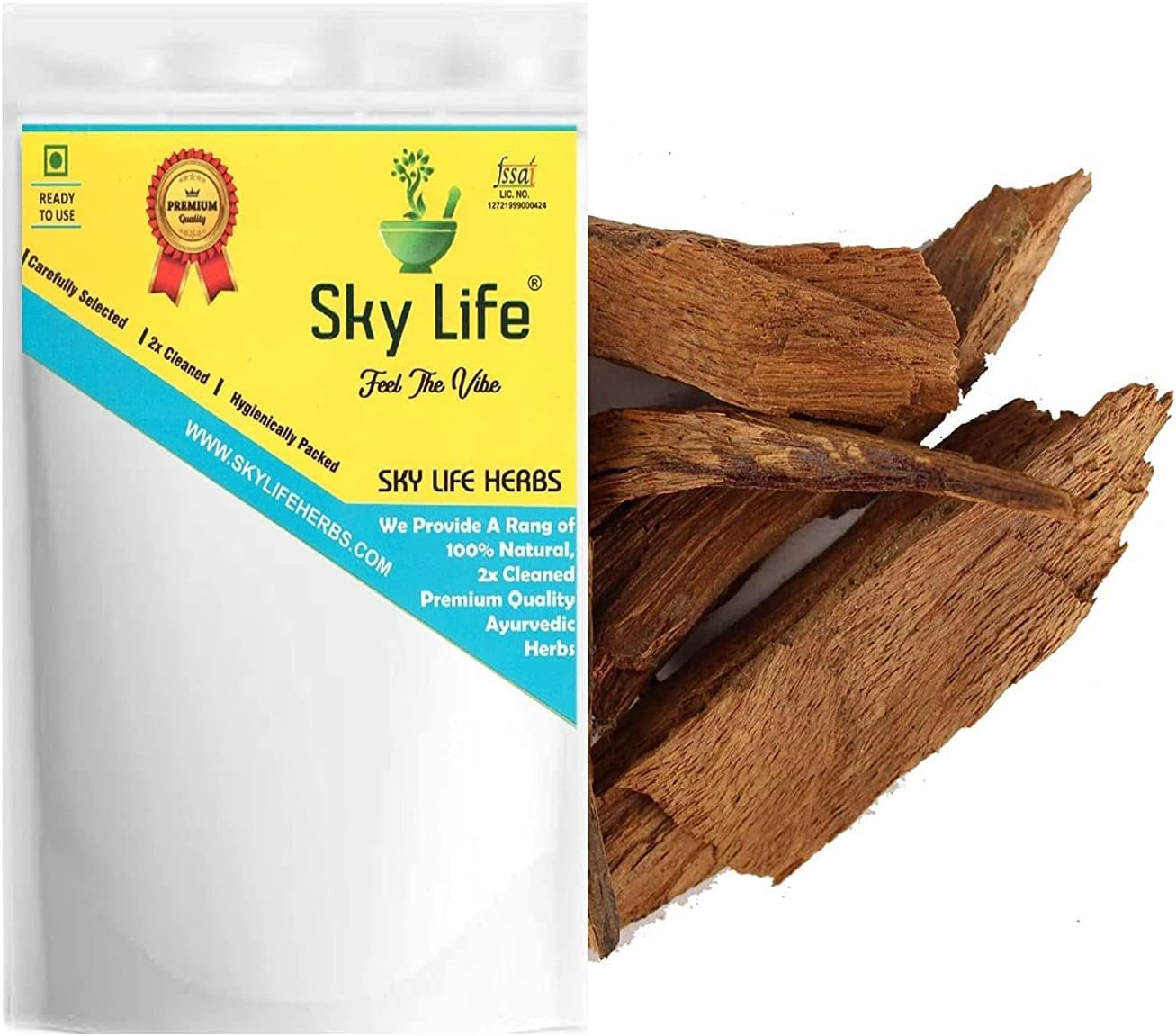 TYU Sky Life Vijaysar -Vijaysar Ki Lakdi - Vjjay SAR - Pterocarpus Marsupium -200Grm