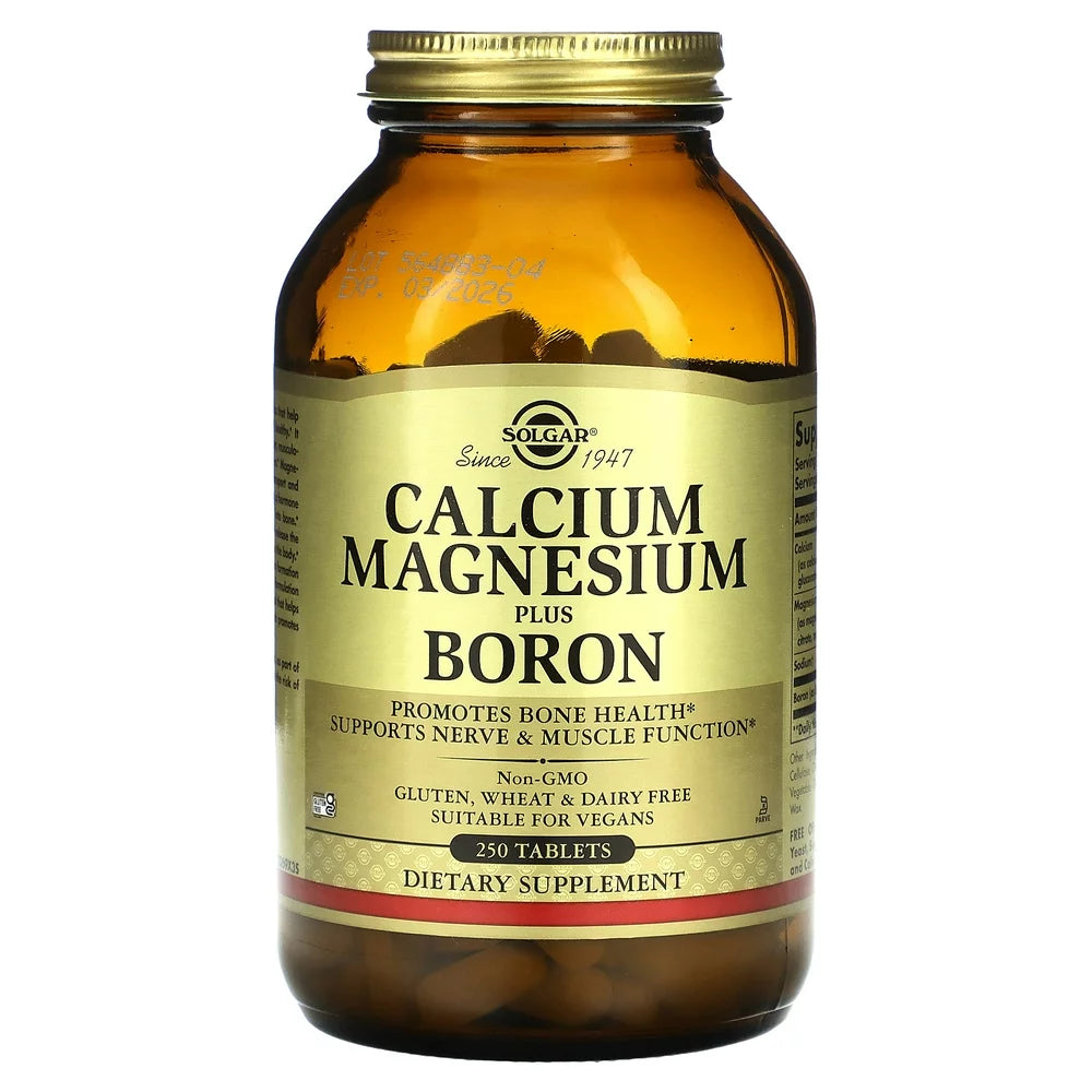 Solgar Calcium Magnesium plus Boron, 250 Tablets